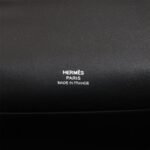 Hermès Kelly Pochette Black Swift Palladium Hardware - Image 7