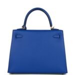Hermès Kelly Sellier 25 Bleu Royal Epsom Gold Hardware - Image 5