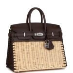 Hermès Picnic Sellier Birkin 25 Rouge Sellier Swift Palladium Hardware (HANDMADE) - Image 2