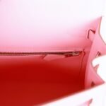 Hermès Kelly Sellier 25 Rose Confetti Epsom Palladium Hardware - Image 9