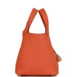 Hermès Picotin Lock 18 Orange Clemence Gold Hardware - Image 3