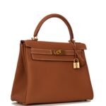 Hermès Kelly Retourne 28 Gold Togo Gold Hardware - Image 2