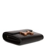 Hermès Constance Compact Wallet Black Shiny Alligator Rose Gold Hardware (HANDMADE) - Image 6
