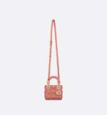MICRO LADY DIOR BAG Ethereal Pink Cannage Lambskin - Image 3