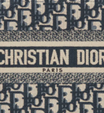 SMALL DIOR BOOK TOTE Blue Dior Oblique Embroidery (26.5 x 21 x 14 cm) - Image 3