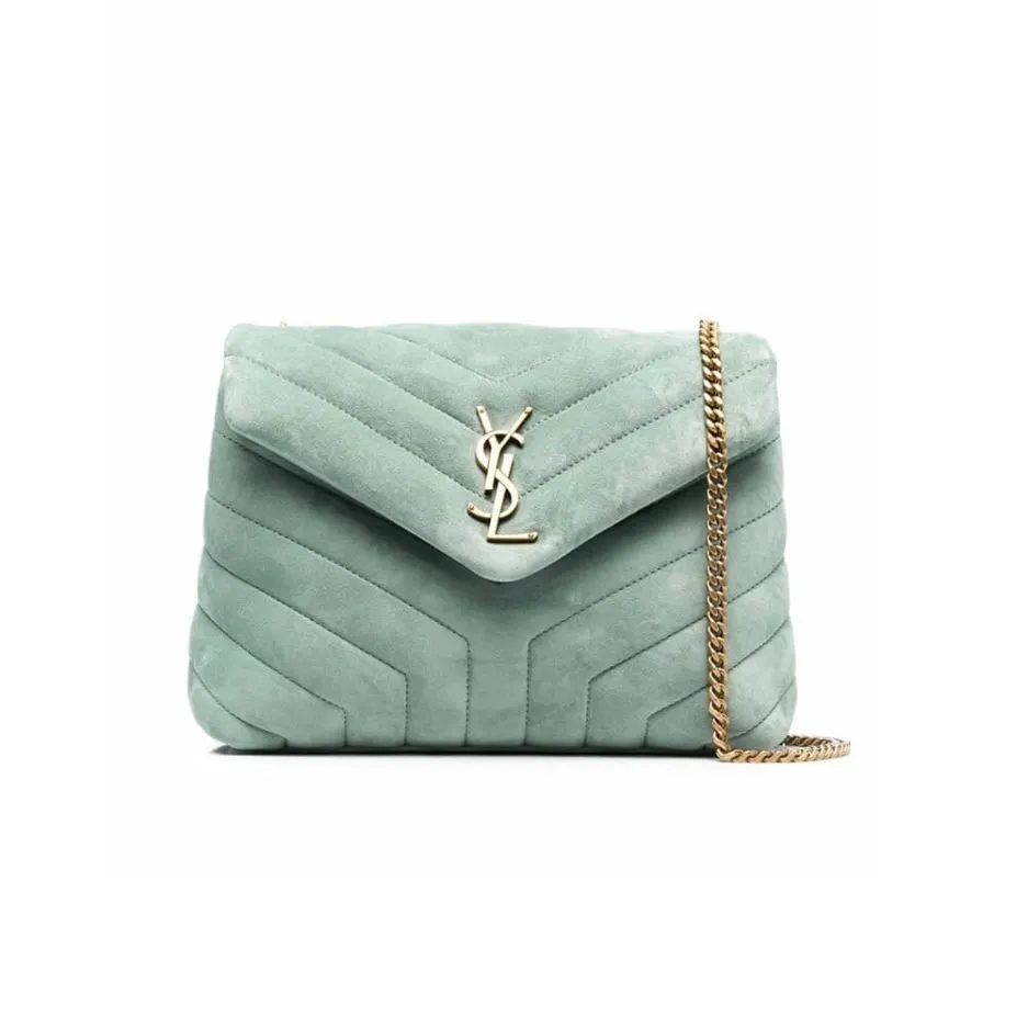 1-850-937x937-1 LOULOU SMALL CHAIN BAG IN “Y” QUILTED SUEDE - Image 1