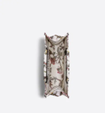 MEDIUM DIOR BOOK TOTE White Multicolor Dior Jardin Botanique Embroidery (36 x 27.5 x 16.5 cm) - Image 3