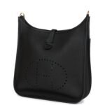 Hermès Evelyne PM Black Clemence Gold Hardware - Image 5