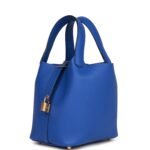 Hermès Picotin Lock 18 Bleu Royal Clemence Gold Hardware - Image 3