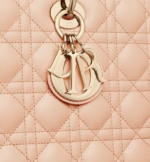 LARGE LADY DIOR BAG Sand Pink Cannage Lambskin - Image 4
