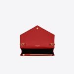 Saint Laurent Envelope Chain Wallet In Grain De Poudre Embossed - Image 4