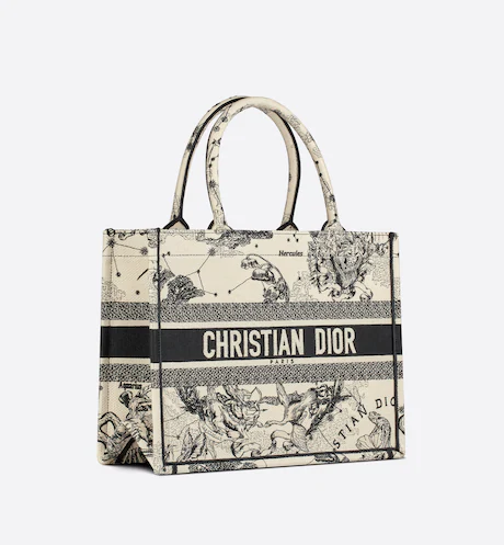 1ABD7940-765F-5F63-A7F7-685750C73B3E MEDIUM DIOR BOOK TOTE Latte Dior Zodiac Embroidery (36 x 27.5 x 16.5 cm) - Image 1