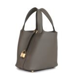Hermès Picotin Lock 18 Gris Meyer Clemence Gold Hardware - Image 5