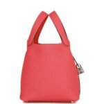 Hermès Picotin Lock 18 Rose Texas Clemence Palladium Hardware - Image 3