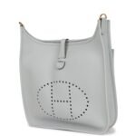 Hermès Evelyne III PM Bleu Pale Clemence Gold Hardware - Image 5