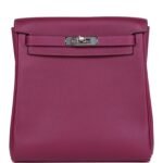 Hermès Kelly Ado Backpack Anemone Evercolor Palladium Hardware