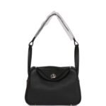 Hermès Lindy 26 Black Clemence Palladium Hardware - Image 7