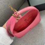 SAINT LAURENT Le 5 à 7 Leather Bag in Bubblegum Pink - Image 3
