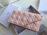Dior Lady Dior Clutch With Chain In Pink Patent - Image 6