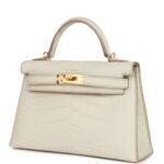 Hermès Kelly Sellier 20cm Beton Matte Alligator Gold Hardware (HANDMADE) - Image 5