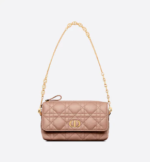 DIOR CARO POUCH Blush Supple Cannage Calfskin - Image 4