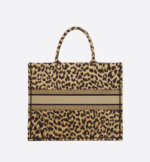 LARGE DIOR BOOK TOTE Beige Multicolor Mizza Embroidery (42 x 35 x 18.5 cm) - Image 3