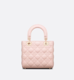 SMALL LADY DIOR MY ABCDIOR BAG Powder Pink Cannage Lambskin - Image 2