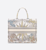 LARGE DIOR BOOK TOTE White Multicolor Rêve d'Infini Embroidery (42 x 35 x 18.5 cm) - Image 2