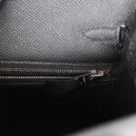 Hermès Kelly Sellier 25 Black Epsom Palladium Hardware - Image 9