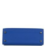 Hermès Kelly Sellier 25 Bleu Royal Epsom Gold Hardware - Image 7