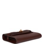 Hermès Kelly Wallet To Go Bordeaux Epsom Gold Hardware - Image 5