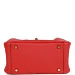 Hermès Mini Lindy Rouge Piment Swift Gold Hardware - Image 6
