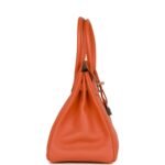 Hermès Birkin 30 Orange Poppy Clemence Palladium Hardware - Image 3