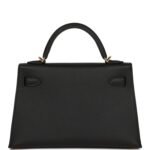 Hermès Kelly Sellier 20 Black Epsom Gold Hardware - Image 5