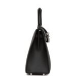 Hermès Kelly Sellier 25 Black Epsom Palladium Hardware - Image 3