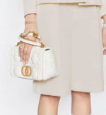 MEDIUM DIOR CARO BAG Latte Matte Padded Macrocannage Calfskin - Image 4
