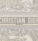 LARGE DIOR BOOK TOTE Gray Toile de Jouy Embroidery (42 x 35 x 18.5 cm) - Image 4