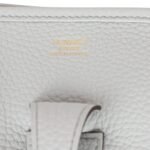 Hermès Evelyne III PM Bleu Pale Clemence Gold Hardware - Image 7