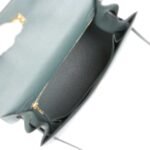 Hermès Kelly Sellier 25 Bleu Orage Epsom Gold Hardware - Image 8