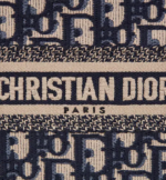 MINI DIOR BOOK TOTE PHONE BAG Blue Dior Oblique Embroidery (13 x 18 x 5 cm) - Image 5