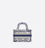 MINI DIOR BOOK TOTE Blue Toile de Jouy Embroidery (22.5 x 15 x 6 cm) - Image 2