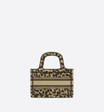 MINI DIOR BOOK TOTE Beige Multicolor Mizza Embroidery (22,5 x 15 x 6 cm) - Image 3
