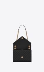SAINT LAURENT ENVELOPE MEDIUM IN QUILTED GRAIN DE POUDRE EMBOSSED LEATHER - Image 5