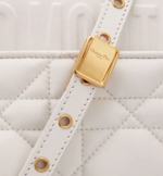 MEDIUM DIOR CARO BAG Latte Matte Padded Macrocannage Calfskin - Image 5