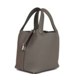 Hermès Picotin Lock 18 Gris Meyer Clemence Palladium Hardware - Image 5