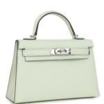 Hermès Kelly Sellier 20 Vert Fizz Chevre Palladium Hardware - Image 2