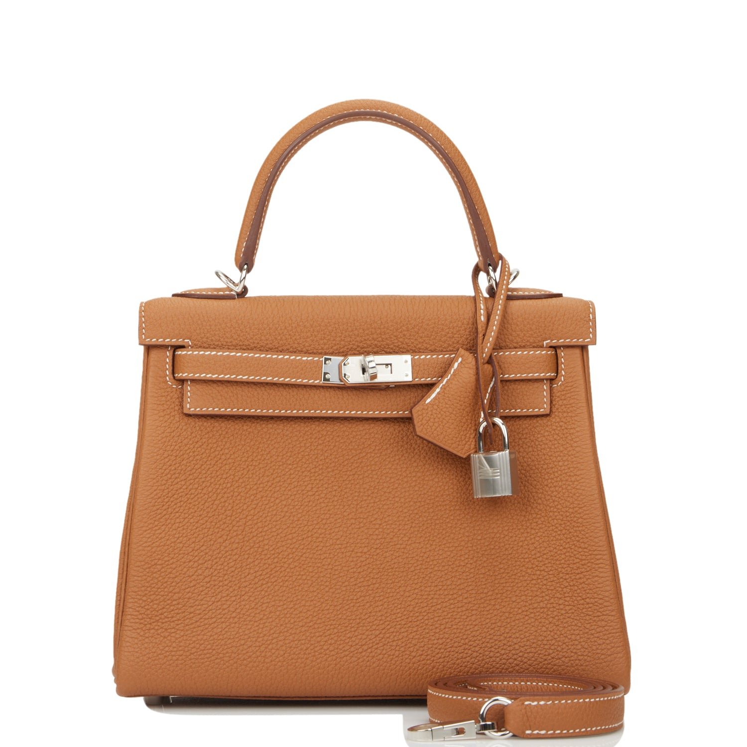 4E52E892-4D75-1AB9-D2DE-B3795C06D902 Hermès Kelly Retourne 25 Gold Togo Palladium Hardware - Image 1