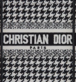 MINI DIOR BOOK TOTE PHONE BAG Black and White Micro Houndstooth Embroidery (13 x 18 x 5 cm) - Image 5