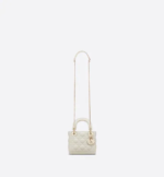 MINI LADY DIOR BAG Latte Cannage Lambskin - Image 3