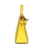Hermès Kelly Sellier 20 Jaune Citron Chèvre Palladium Hardware - Image 3